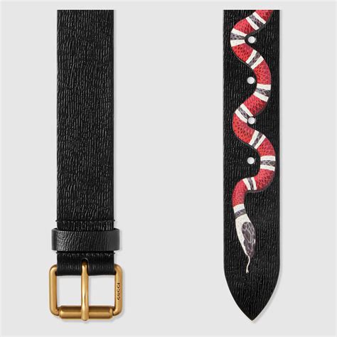 white snake print gucci belts for men|gucci leather belt with snake.